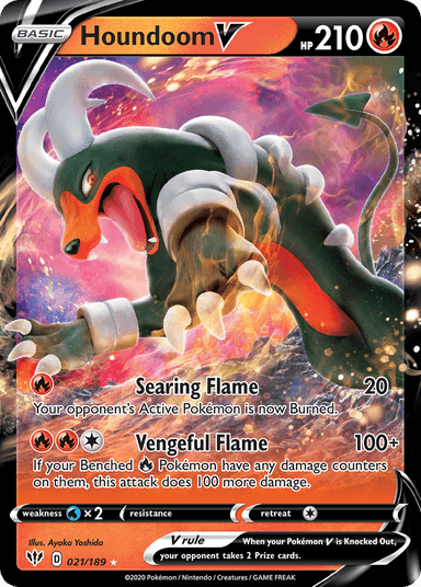 Houndoom V, Darkness Ablaze 21
