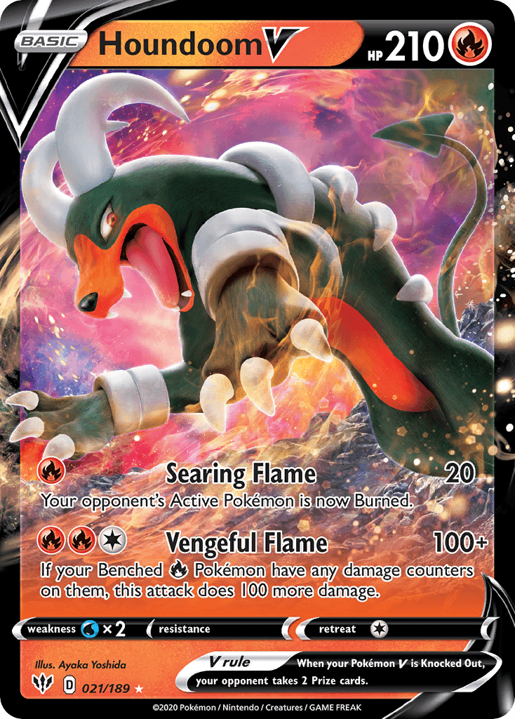 Houndoom V, Darkness Ablaze 21