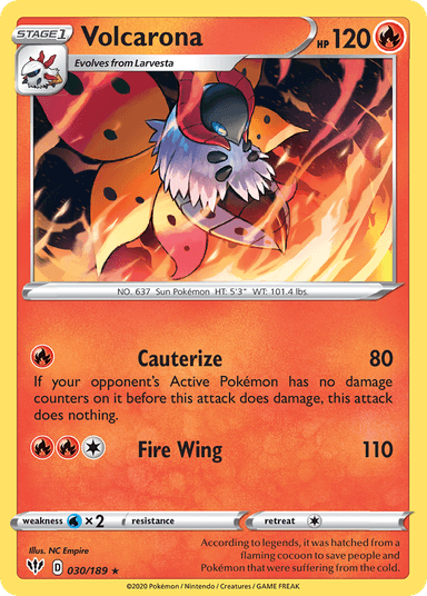Volcarona, Darkness Ablaze 30