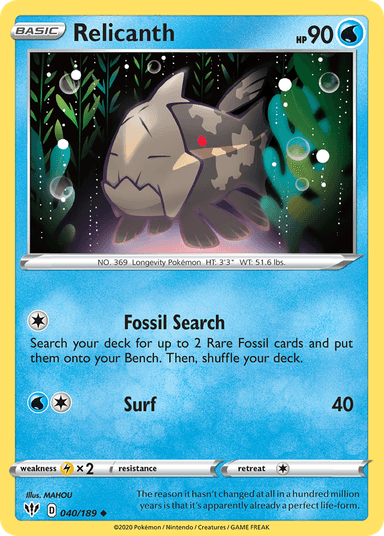 Relicanth, Darkness Ablaze 40