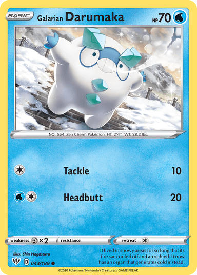 Galarian Darumaka, Darkness Ablaze 43