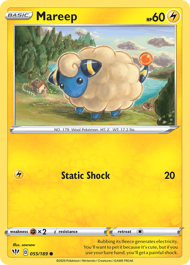 Mareep, Darkness Ablaze 55