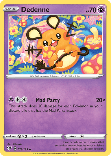 Dedenne, Darkness Ablaze 78