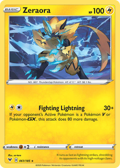 Zeraora, Vivid Voltage 61