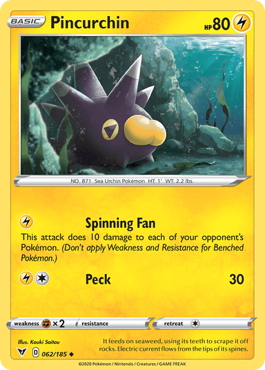 Pincurchin, Vivid Voltage 62