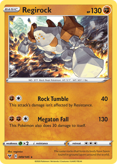 Regirock, Vivid Voltage 89