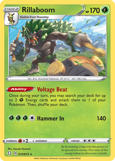Rillaboom, Shining Fates 13
