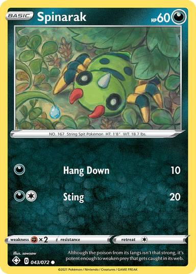 Spinarak, Shining Fates 43