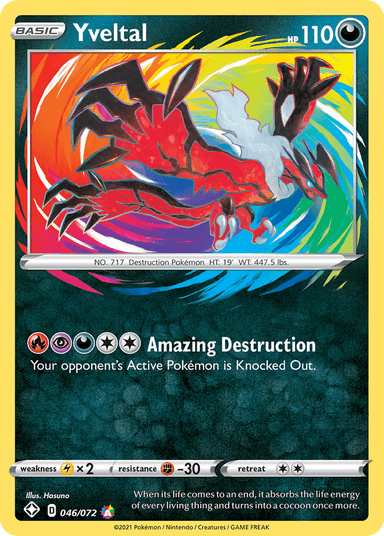Yveltal, Shining Fates 46