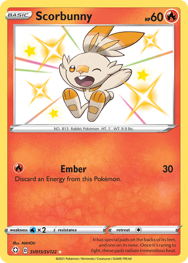 Scorbunny, Shining Fates Shiny Vault SV015