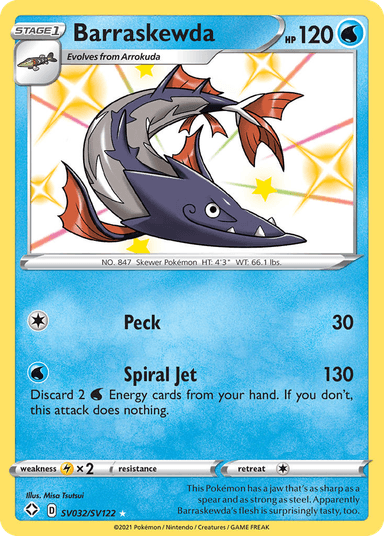 Barraskewda, Shining Fates Shiny Vault SV032
