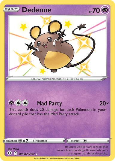 Dedenne, Shining Fates Shiny Vault SV051