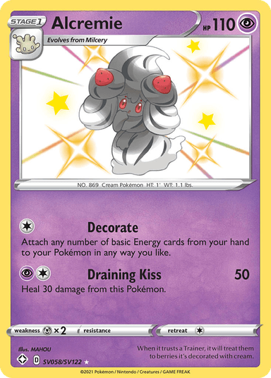 Alcremie, Shining Fates Shiny Vault SV058