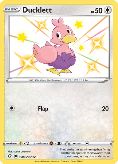 Ducklett, Shining Fates Shiny Vault SV095