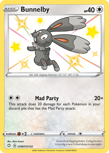 Bunnelby, Shining Fates Shiny Vault SV097