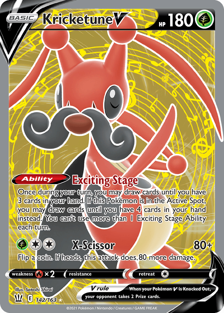 Kricketune V, Battle Styles 142
