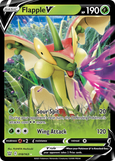 Flapple V, Battle Styles 18
