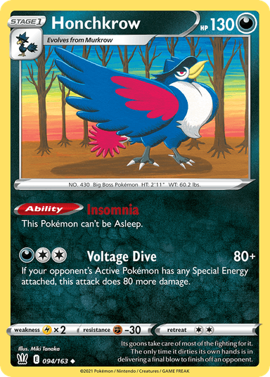 Honchkrow, Battle Styles 94
