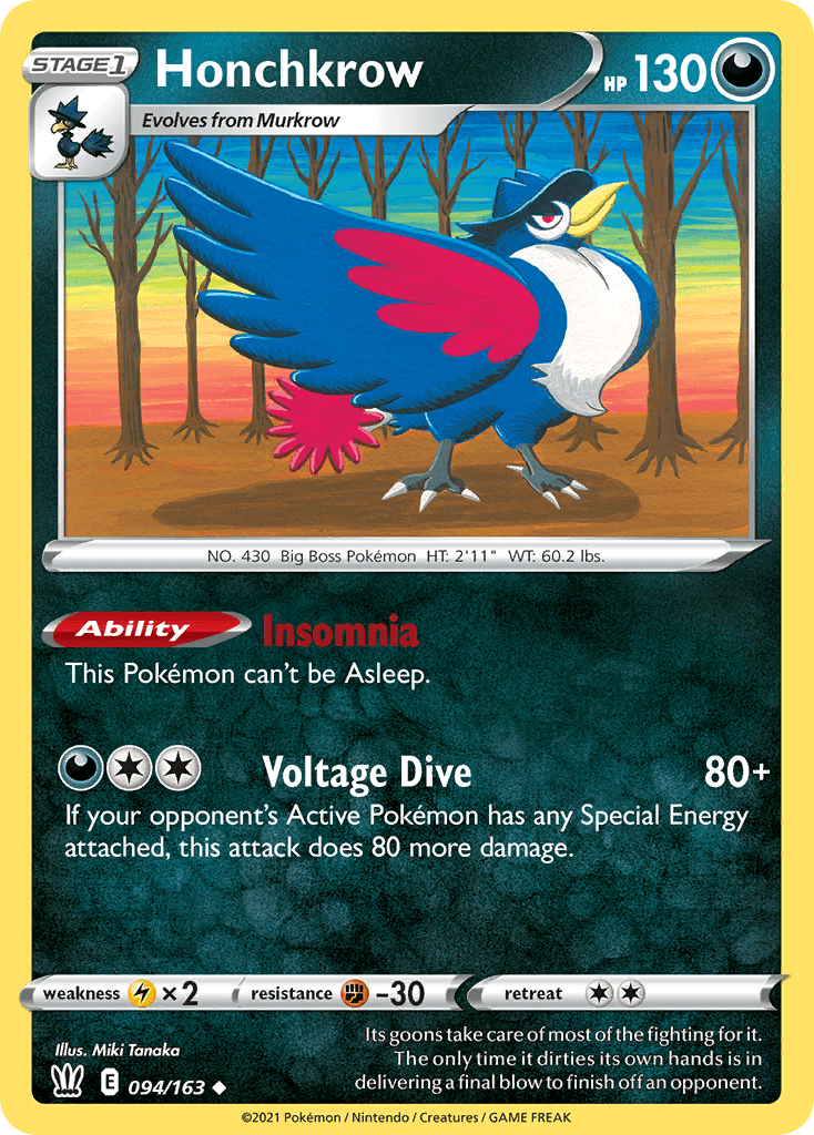 Honchkrow, Battle Styles 94