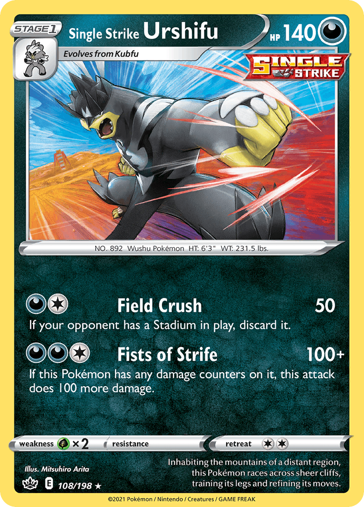 Single Strike Urshifu, Chilling Reign 108