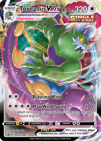 Tornadus VMAX, Chilling Reign 125