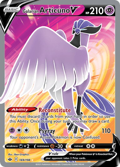 Galarian Articuno V, Chilling Reign 169