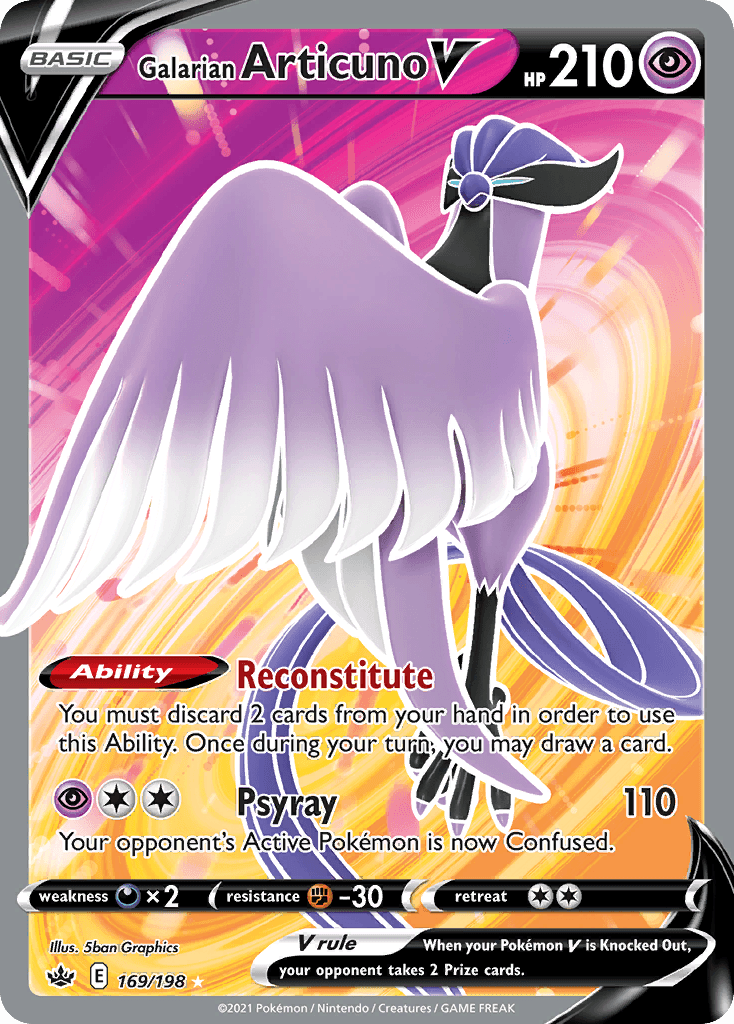 Galarian Articuno V, Chilling Reign 169