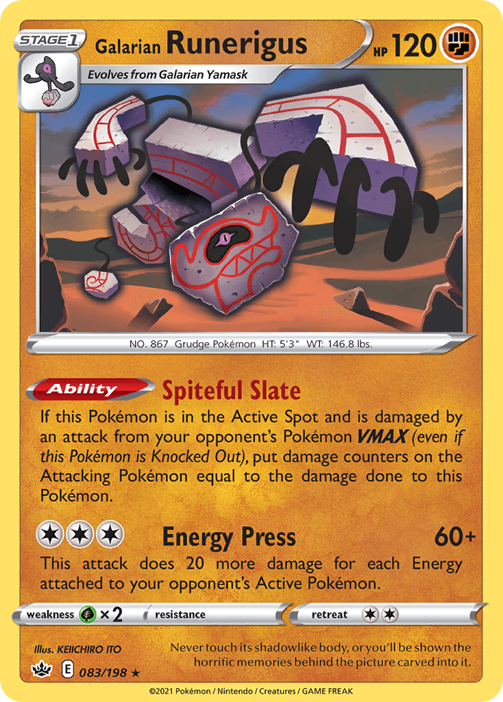 Galarian Runerigus, Chilling Reign 83