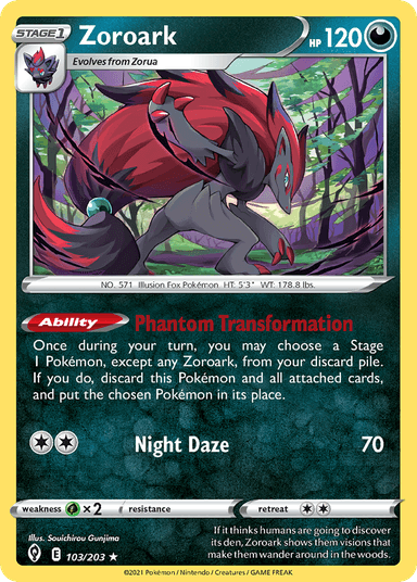 Zoroark, Evolving Skies 103