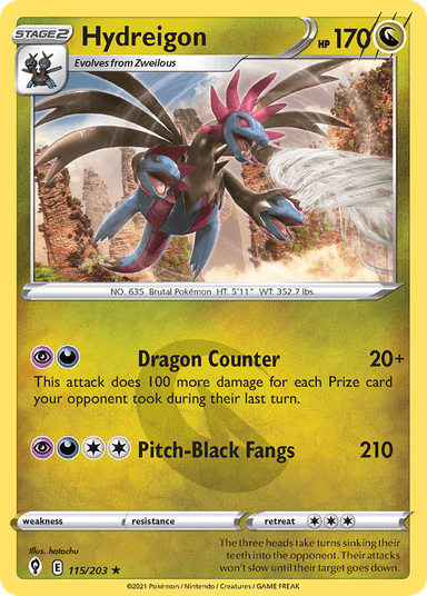 Hydreigon, Evolving Skies 115