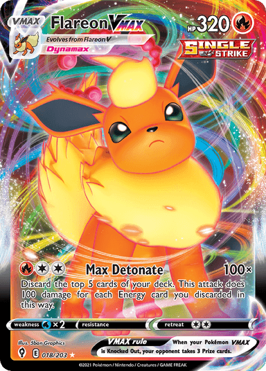 Flareon VMAX, Evolving Skies 18