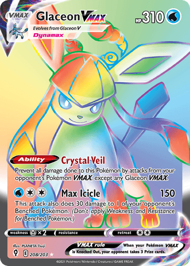 Glaceon VMAX, Evolving Skies 208