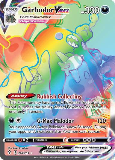 Garbodor VMAX, Evolving Skies 216