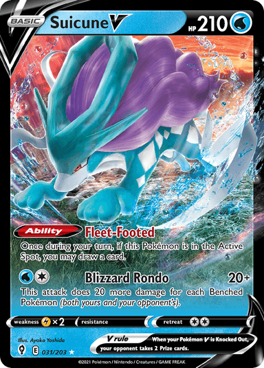 Suicune V, Evolving Skies 31
