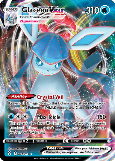 Glaceon VMAX, Evolving Skies 41