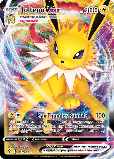 Jolteon VMAX, Evolving Skies 51