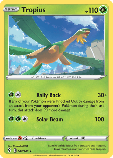 Tropius, Evolving Skies 6