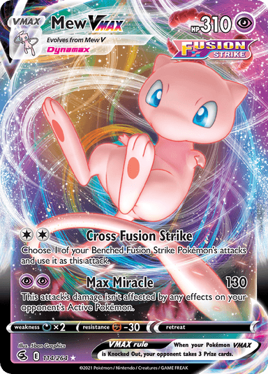 Mew VMAX, Fusion Strike 114