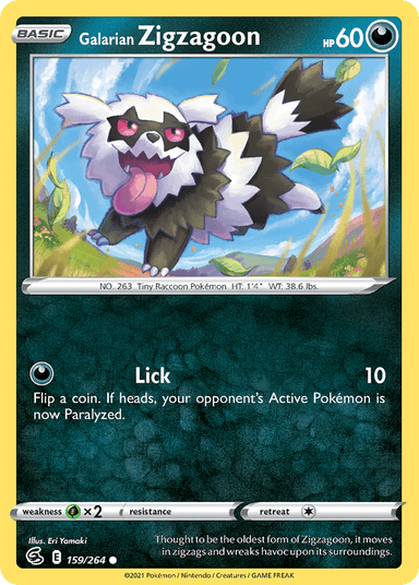 Galarian Zigzagoon, Fusion Strike 159