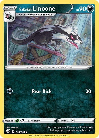 Galarian Linoone, Fusion Strike 160