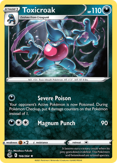 Toxicroak, Fusion Strike 166