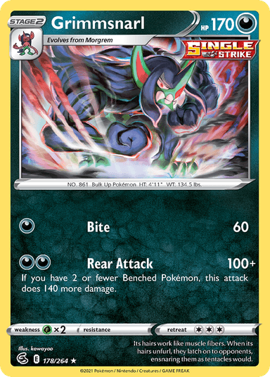 Grimmsnarl, Fusion Strike 178