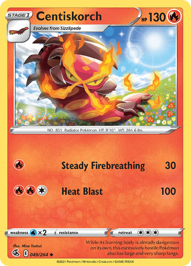 Centiskorch, Fusion Strike 49