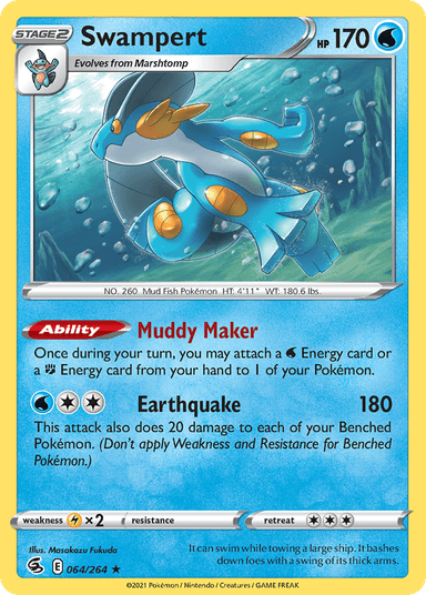 Swampert, Fusion Strike 64