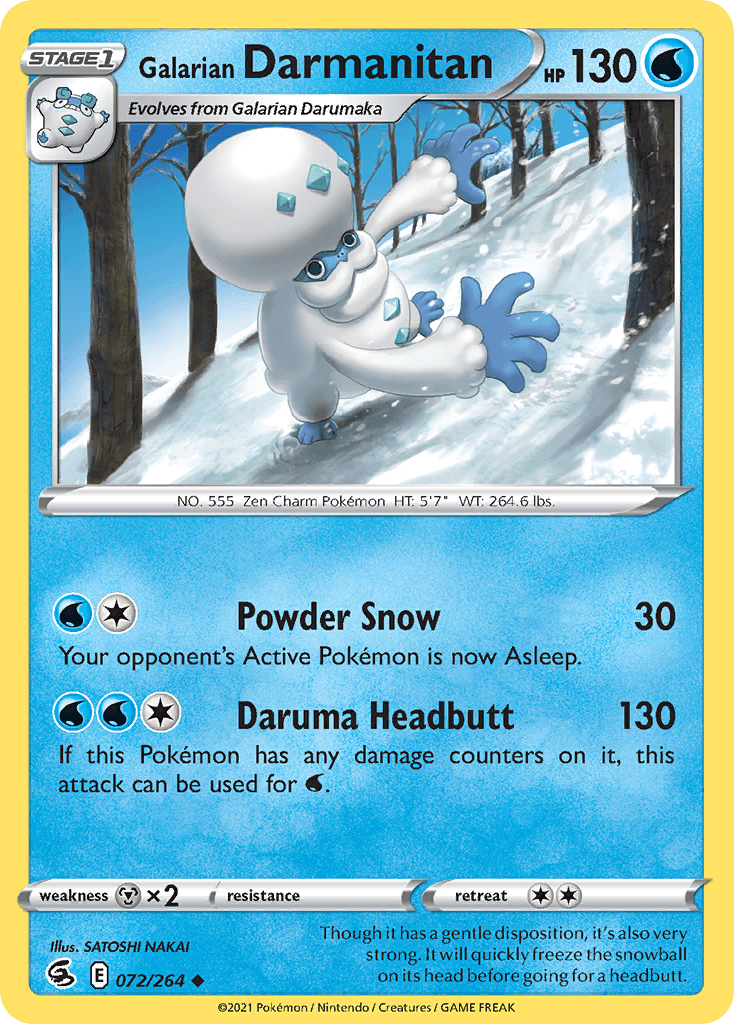 Galarian Darmanitan, Fusion Strike 72