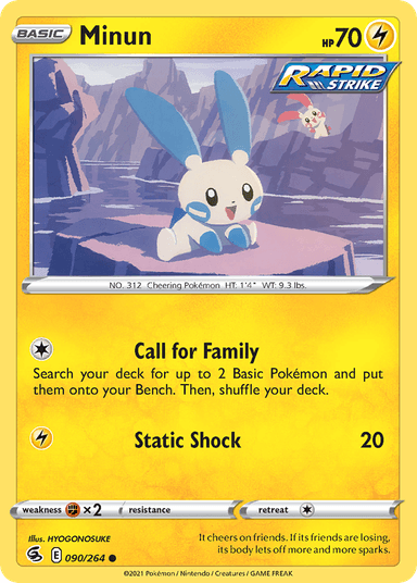 Minun, Fusion Strike 90