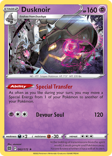 Dusknoir, Brilliant Stars 62