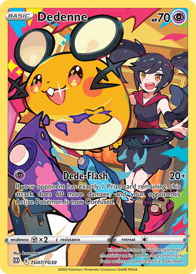 Dedenne, Brilliant Stars Trainer Gallery TG07