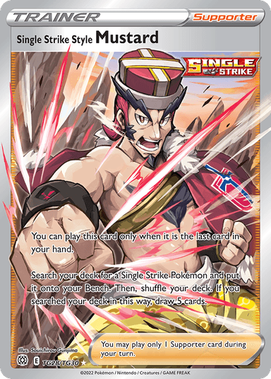 Single Strike Style Mustard, Brilliant Stars Trainer Gallery TG28