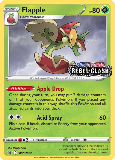 Flapple, SWSH Black Star Promos SWSH022